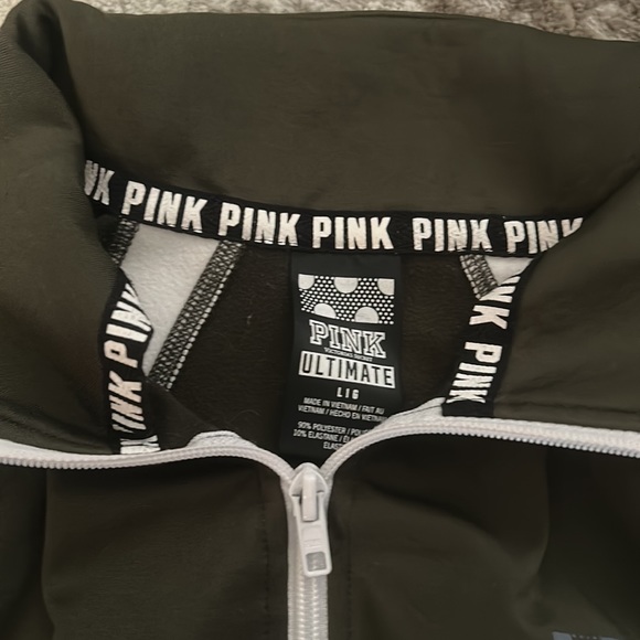 PINK Victorias Secret Ultimate 3/4 Zip Hoodie - Picture 2 of 7